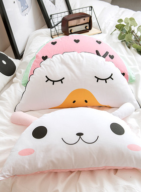 LEU Ins卡通小鸭子含芯靠垫可拆洗创意个性可爱抱枕腰靠沙发垫