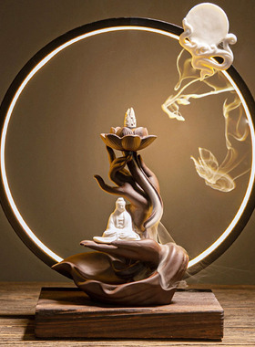 Backflow Incense Burner Waterfall Incense Burner Lotus