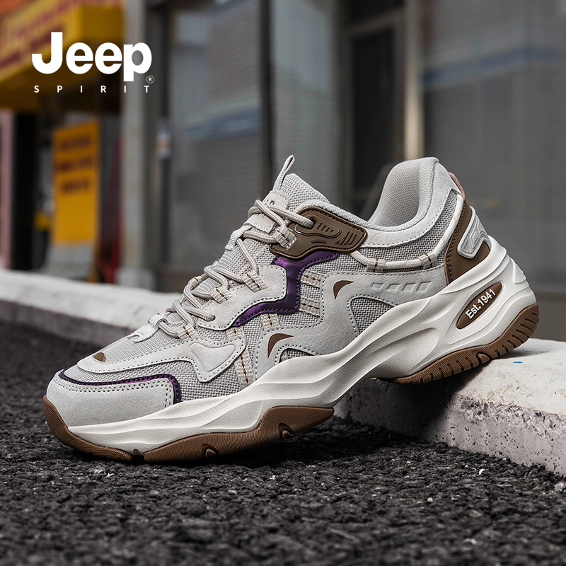 jeepspirit男鞋2025新款老爹鞋男