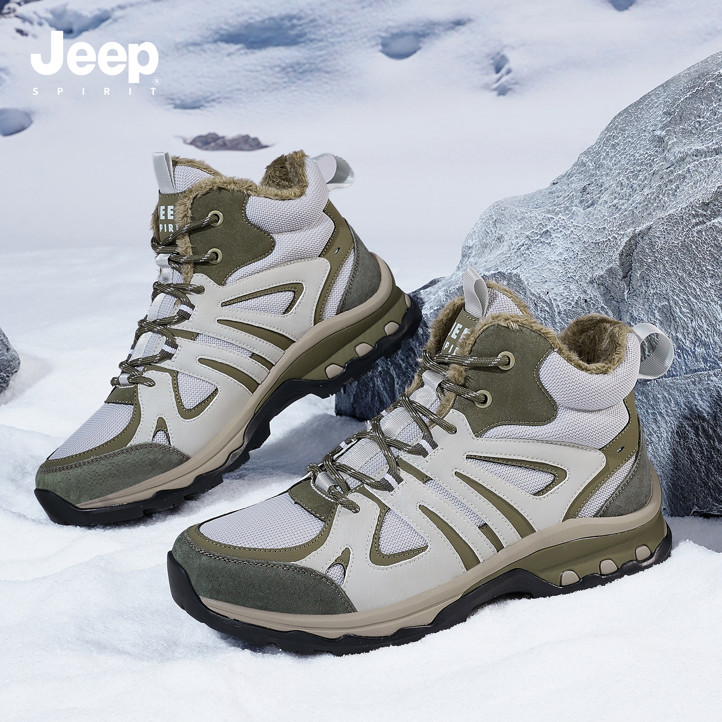 jeepspirit男鞋2025新款棉鞋男