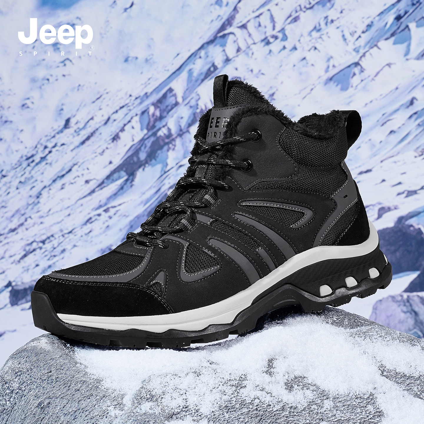 jeepspirit男鞋2025新款棉鞋男