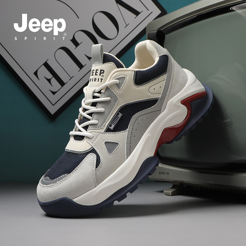 jeepspirit春夏新款休闲老爹鞋