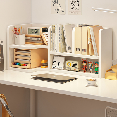 桌面置物架简易桌上书架学生宿舍书桌多层收纳层架办公桌转角小架