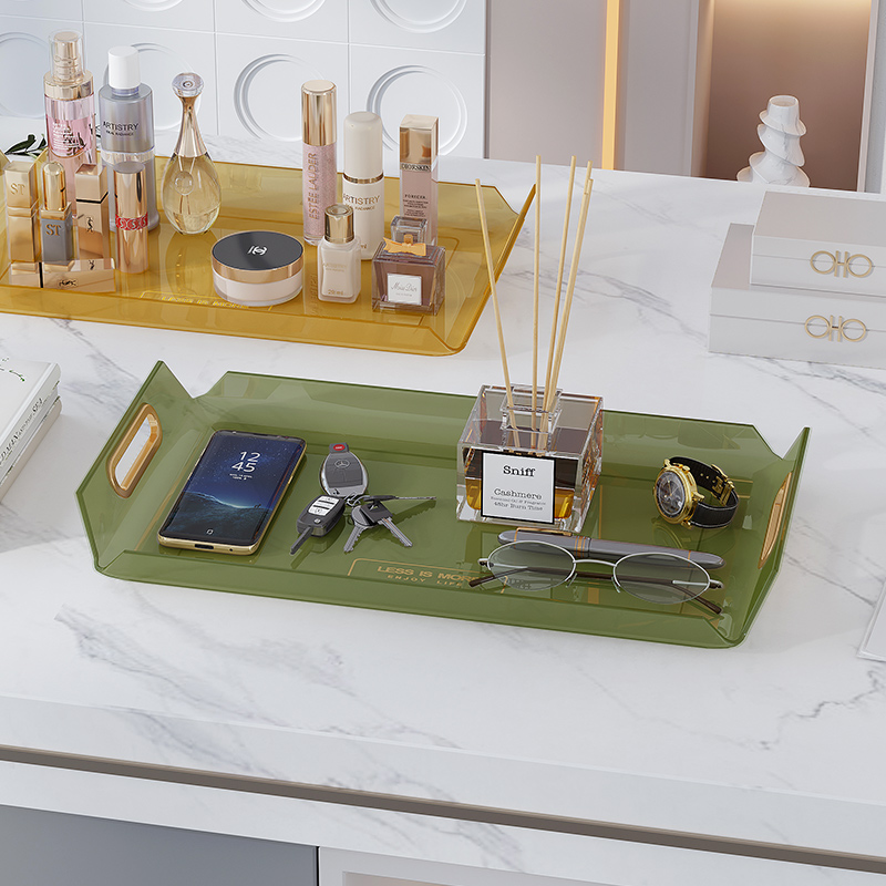 速发托盘纳方形家用茶盘水果盘客厅放茶杯水杯盘点房收长盘厨心餐