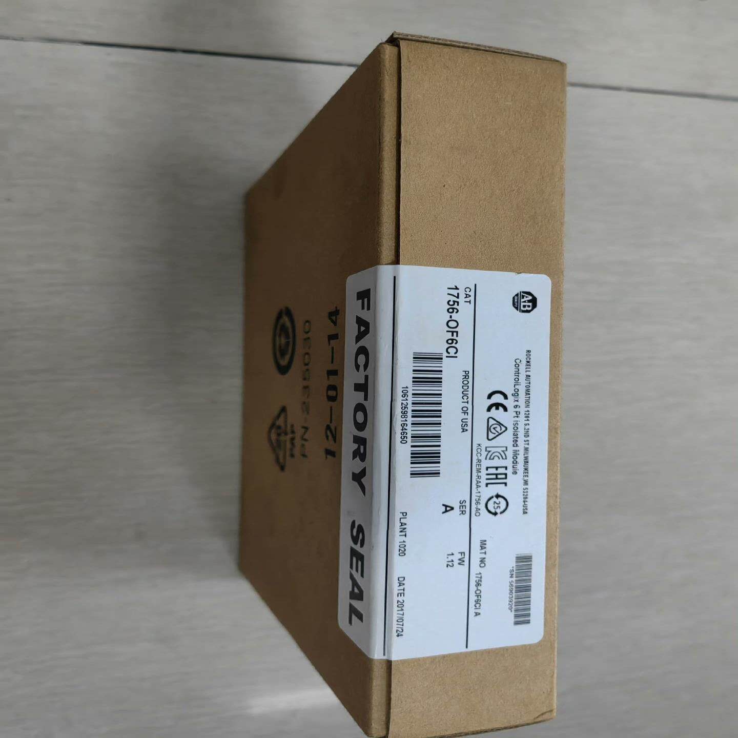 【汇生】原装AB模块1756-OF6CI 未开封【议价】