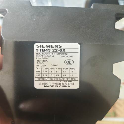 (询价)接触器3TB4322-OX