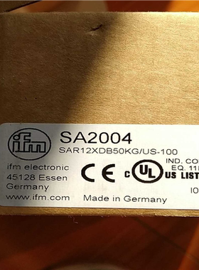 全新德国易福门IFM流速传感器SA2004 原装正现货~议价