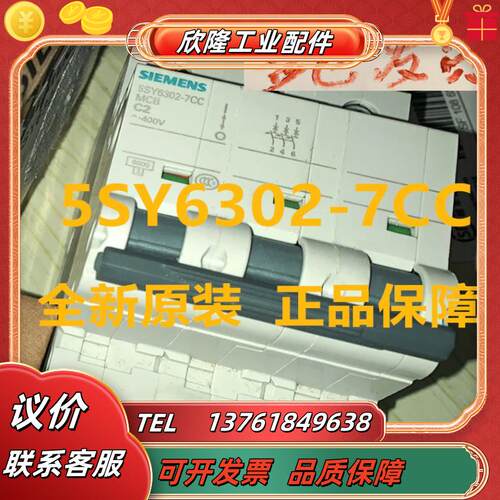 原装小型断路器5SY6302 5SY6 302-7CC 5SY6 C2 3P 2A议价
