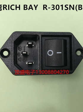 RICHBAY 字插座带四脚开关R-301SN（B09）二合一带耳朵铜