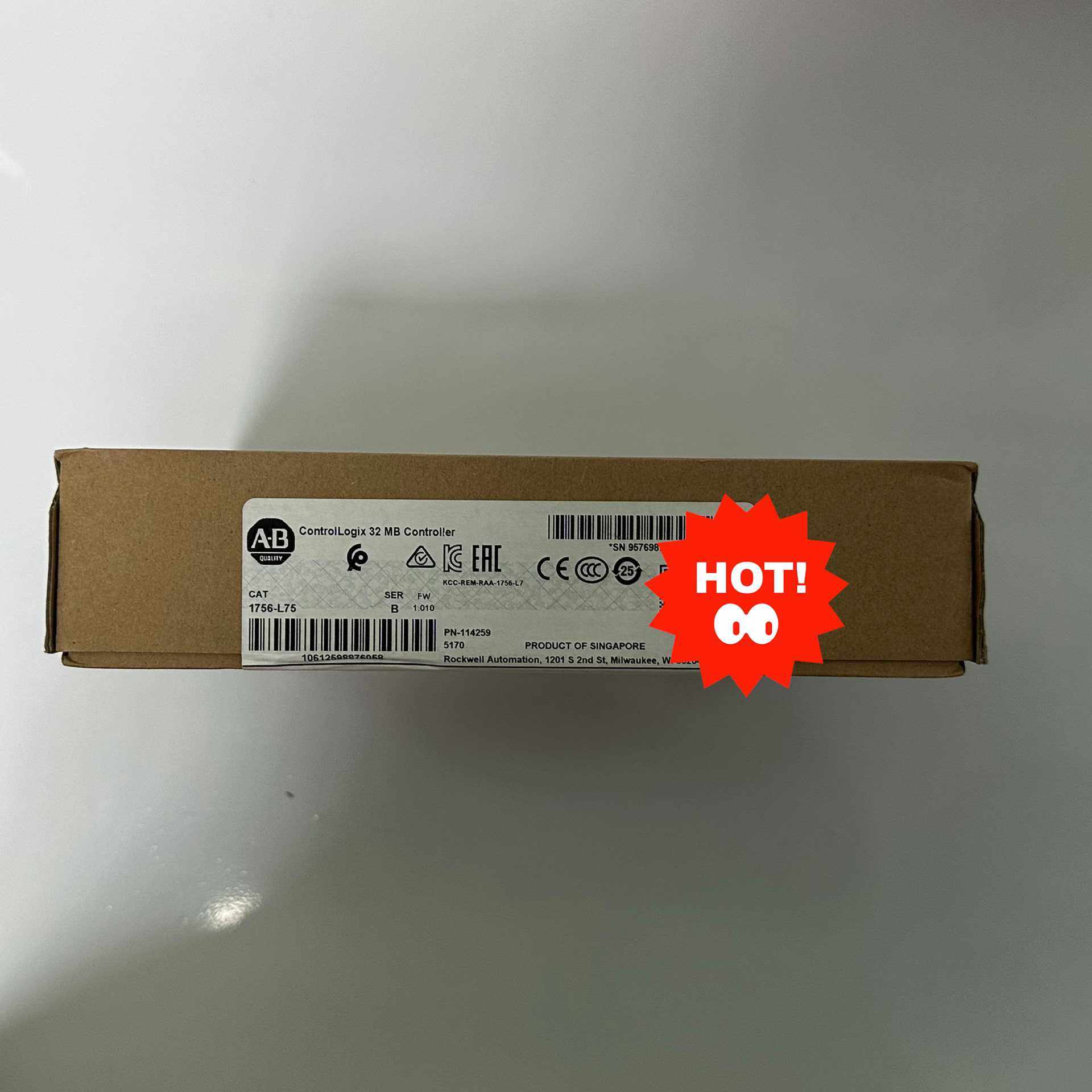 【汇生】1756-L75，AB CPU全新原装，新鲜到货，有需要咨询【议价