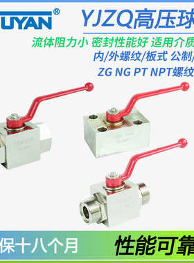 YJZQ-J10H15W20/25/32N40W液压G1/4高压3/8分1/2球阀J15H20N25B32