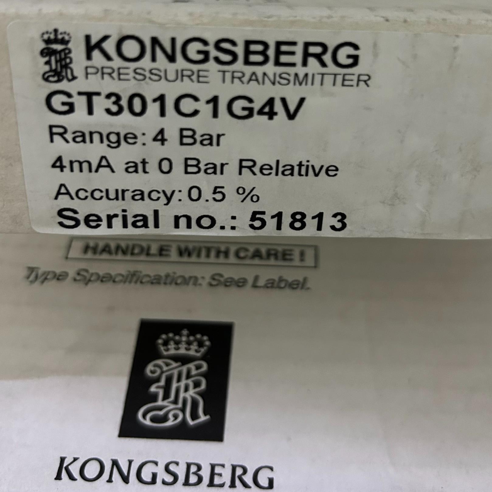 议~康士伯 KONGSBERG 压力变送器GT301C1G4C，