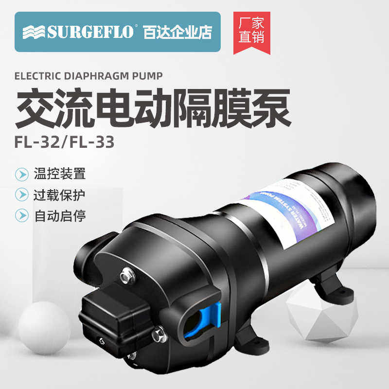 FL-32 110V220V家用小型电动抽水泵热水器增压自吸泵温控压力开关