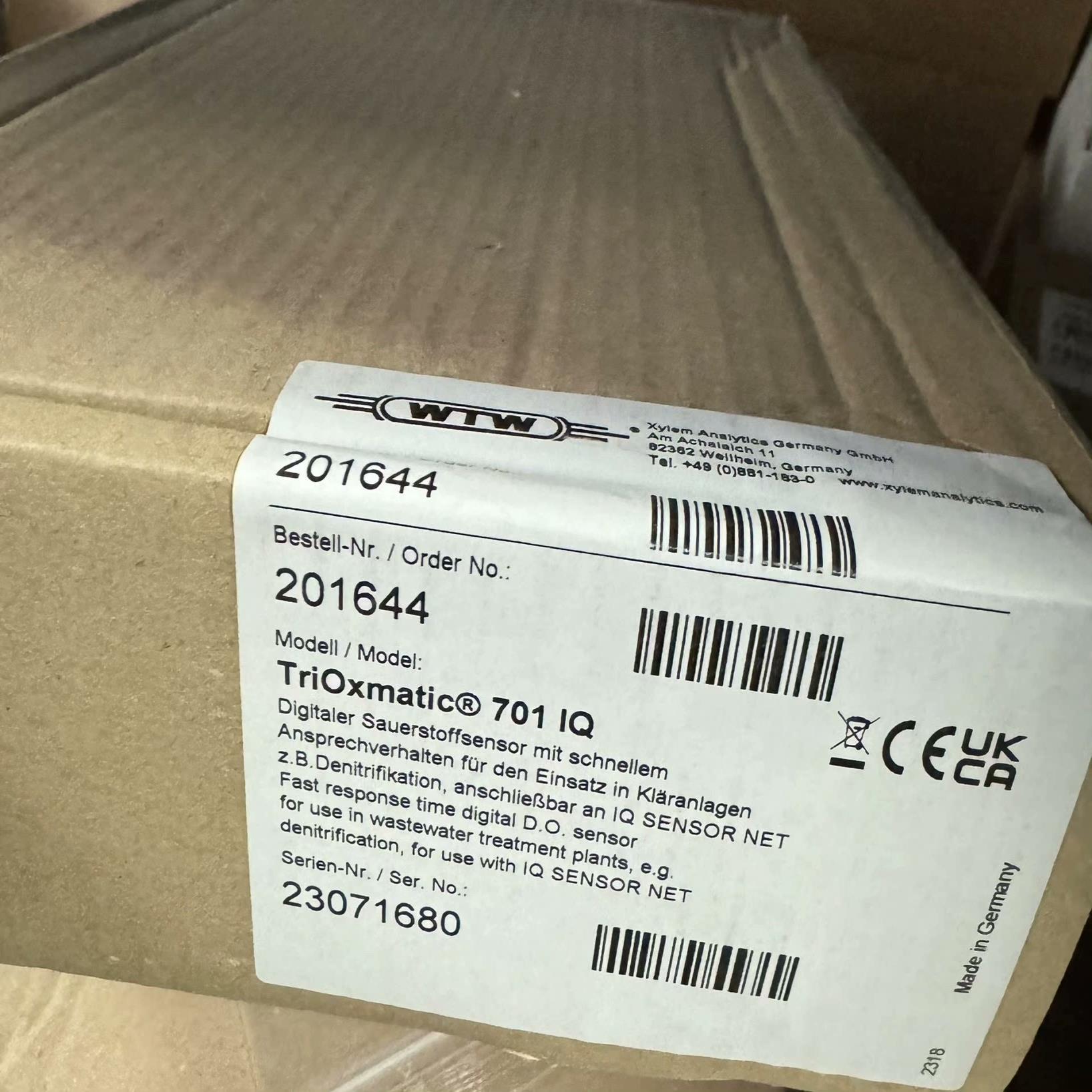 wtw 溶解氧201644 TriOxmatic® 701（崽载电子）