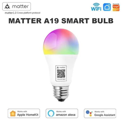 Matter智能A19灯泡支持HomeKit