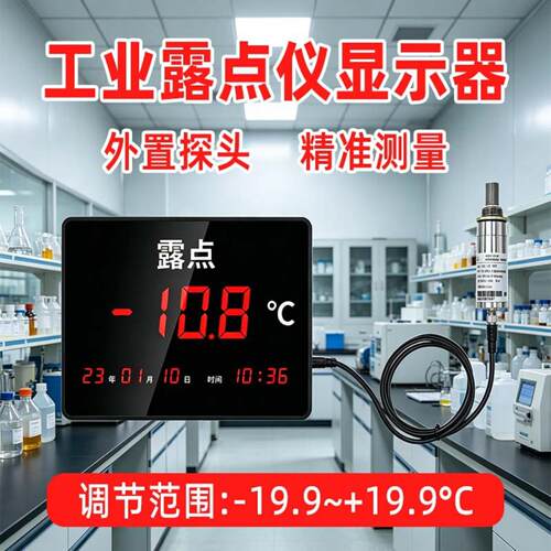 工业级高精度露点仪带LED温湿度