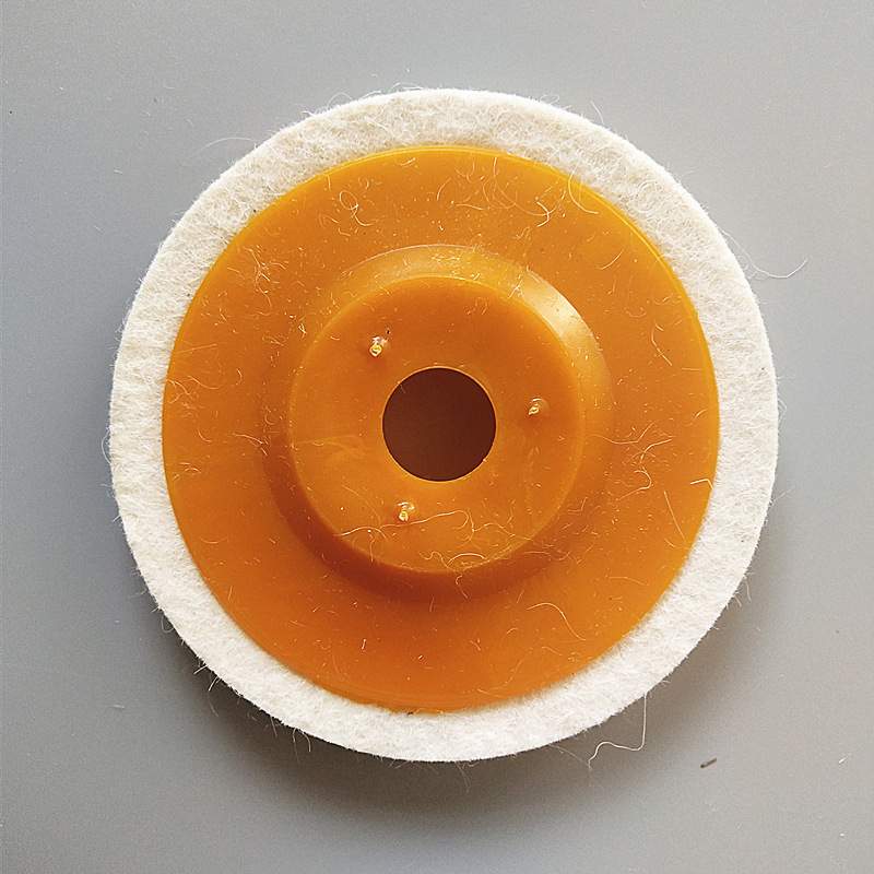 羊毛抛光轮毛毡轮不锈钢抛光片角向抛光机100*16*8mm加硬抛光轮
