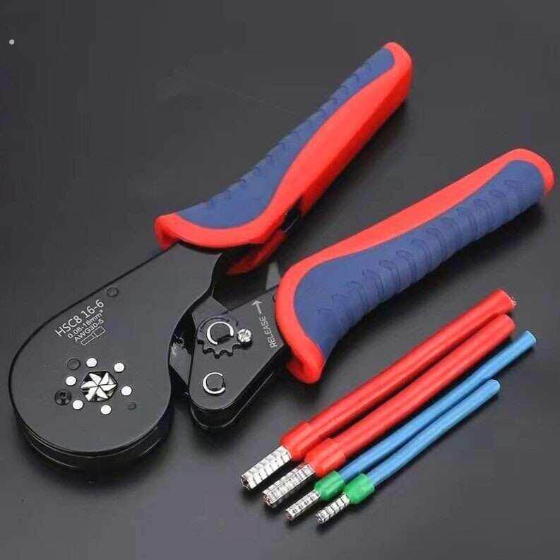 管型预绝缘端子压线钳冷压端子六边形手动压线工具针型压接钳管状
