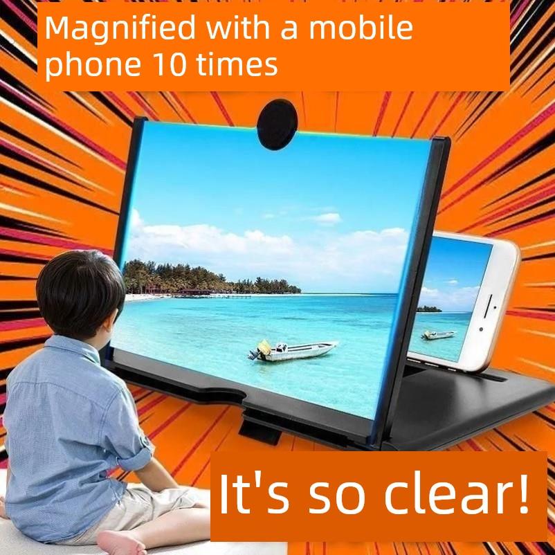 手机平板看电视屏幕放大器护眼视频学生神器高清防辐射放大镜支架