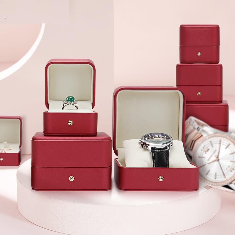 新款轻奢欧式戒指盒高级感首饰盒婚礼珠宝店项炼手錬手镯礼物盒子
