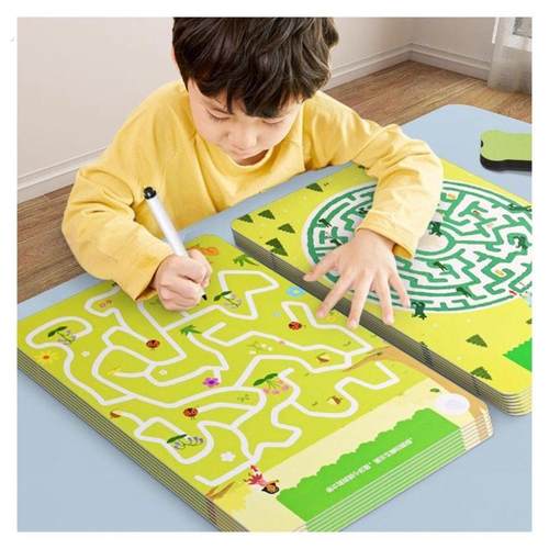 儿童迷宫训练书专注力益智类玩具全脑思维智力开发训练走迷宫3岁4