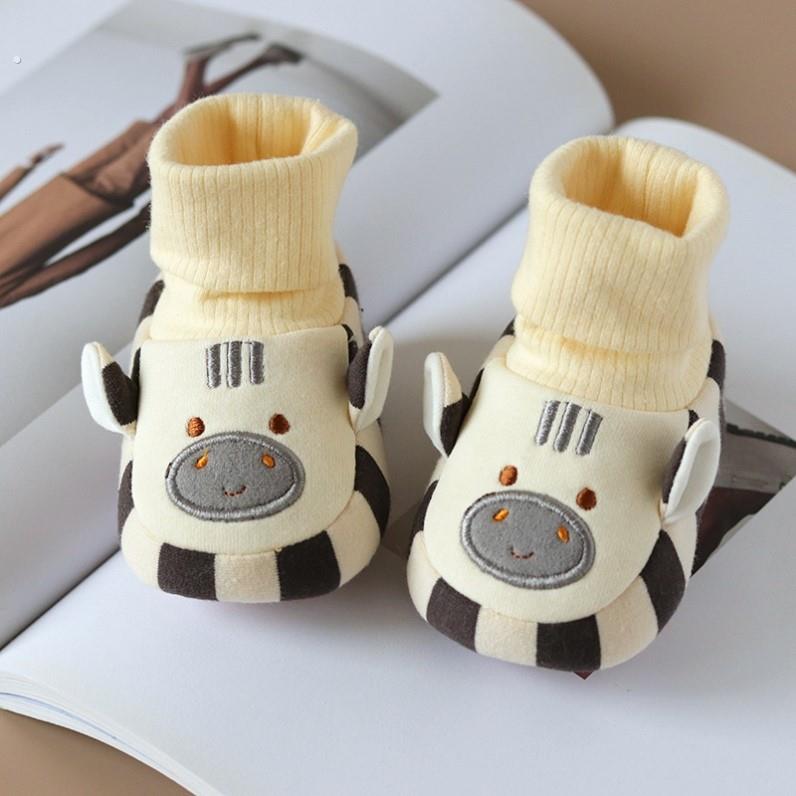 婴儿春秋鞋软底男宝宝鞋子学步女冬季鞋袜套新生幼儿0-3个月加绒6
