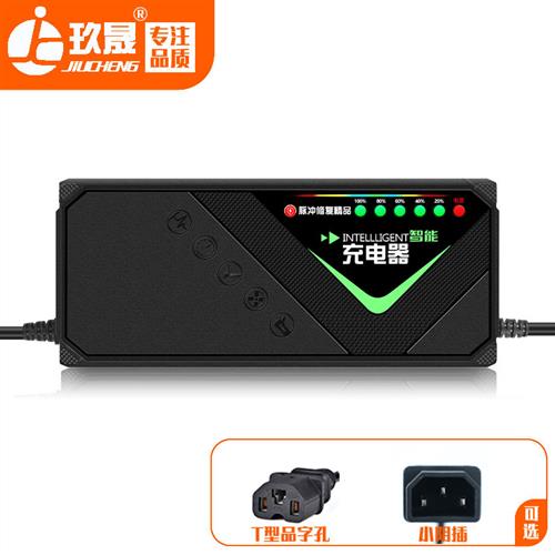 适用比德文电动电瓶车充电器48V12Ah60V20A72V30阴插非原装