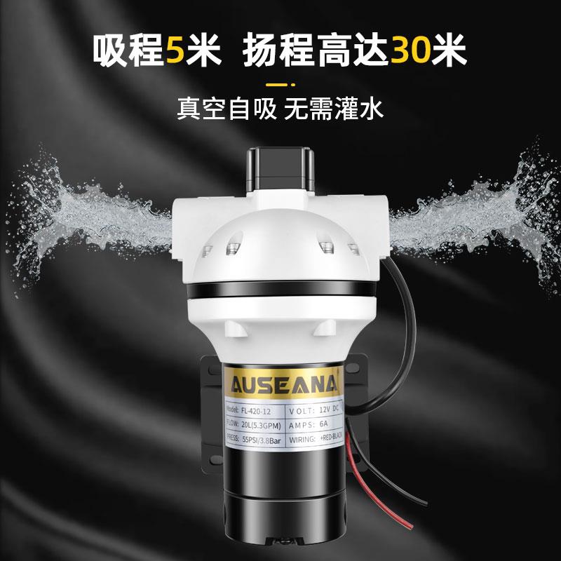 新款20升直流隔膜泵耐酸碱腐蚀自吸泵抽洗衣消毒液溶剂加药灌包邮