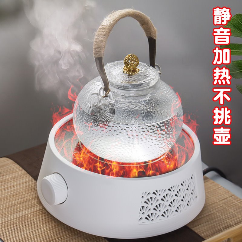 电陶炉煮茶壶家用煮茶器煮茶炉套装玻璃烧水壶养生耐高温蒸茶电磁