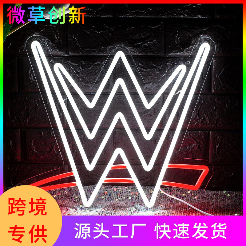 外贸电商led霓虹灯牌节日派对英文字母灯氛围装饰亚克力板霓虹灯