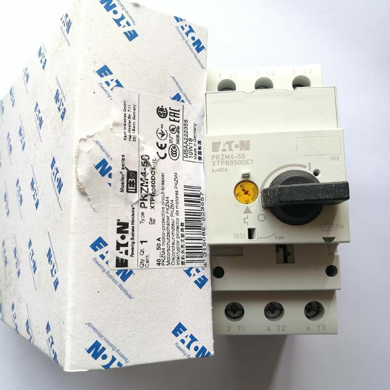 伊顿穆勒电机保护断路器PKZM4-50马达开关XTPR050DC1NL PKZM4-63