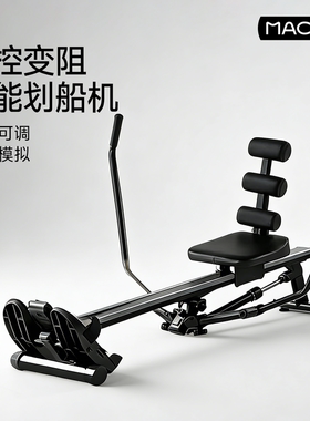 划船机家用磁阻静音超燃脂健身器材综合训练器小型滑船机