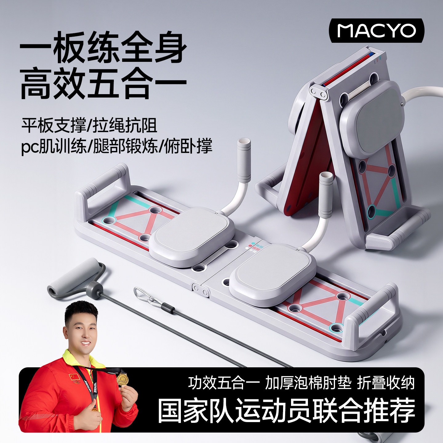 MACYO五合一多功能俯卧撑训练板图片