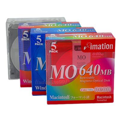 全新imation/怡敏信MO 640MB可重写磁光盘3.5寸空白磁光盘 单张