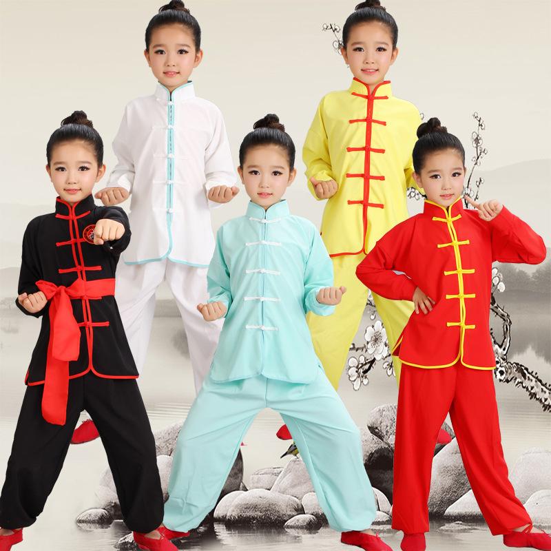 六一儿童武术服新款青少年太练功服短袖中小学生功夫表演服