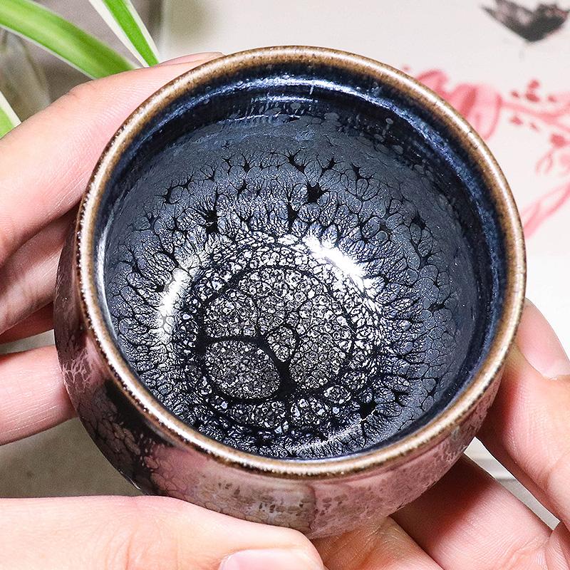 器物志 油滴建盏手握杯手工铁胎单杯品茗杯鹧鸪斑专用茶杯