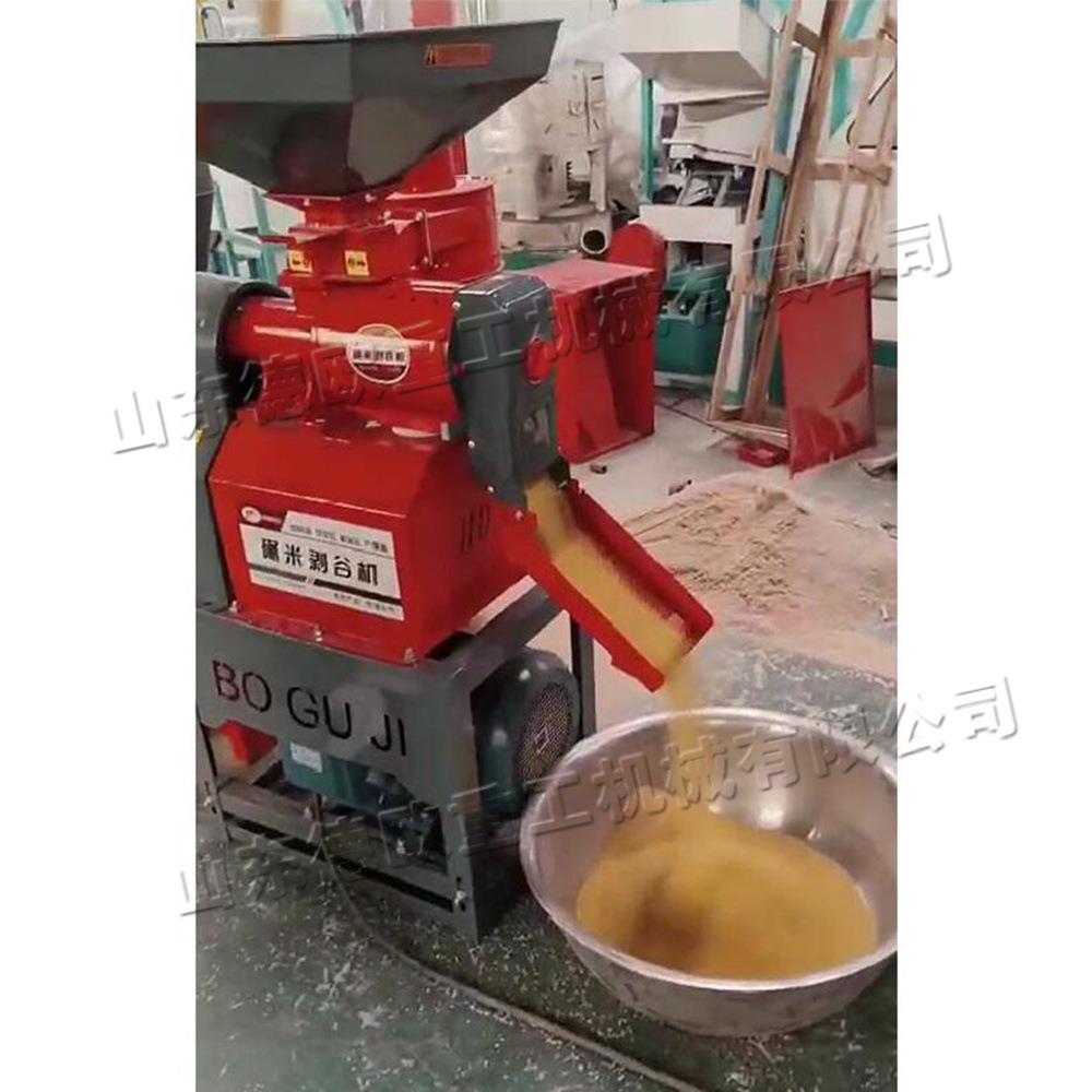 家用自动小型碾米机电动五谷杂粮碾碎机立式农作物砂轮脱皮机