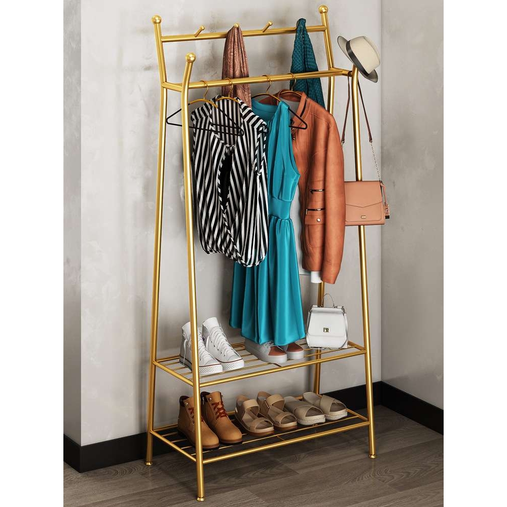 意式轻奢可移动衣架落地卧室家用简易挂衣架多功能客厅收纳衣帽架