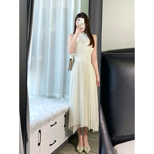 气质名媛海边度假遮肚显瘦百褶连衣裙女 潮牌2025夏季 新款 女装 法式