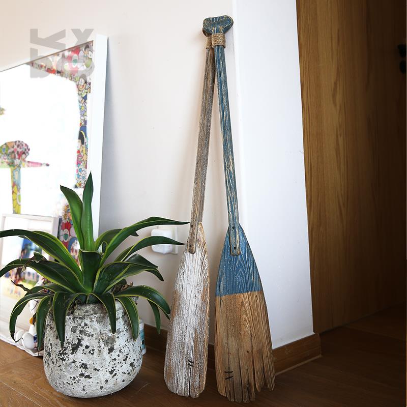 YBOX船桨挂饰美式实木覆古做旧KTV酒吧壁饰照相馆拍摄装饰道具海