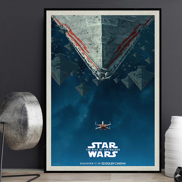 Star Wars 星球大战经典电影海报装饰画电影院怀旧工业风酒吧挂画