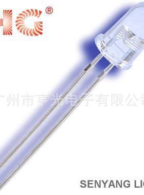 5mm圆头红光交通灯LED灯珠 F5圆形14mil亮红色led发光二管