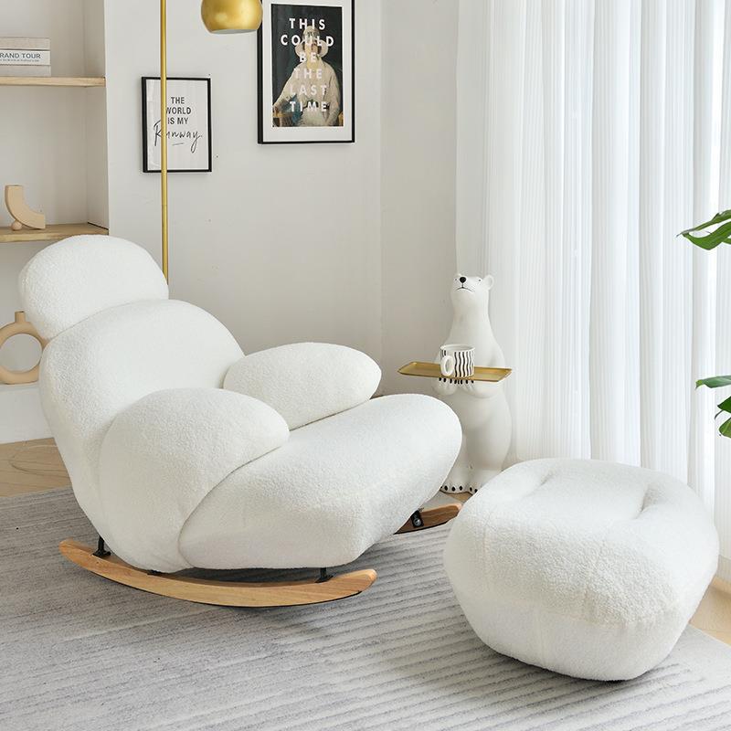 大白摇椅沙发躺椅大人客厅摇摇椅懒人沙发阳台家用休闲椅子沙发椅