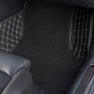 钻石格双线膜底大30007单包围脚垫垫双层层汽淋车脚垫全包围车脚