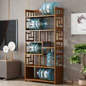 I1中式 简易现代落家客厅大办公F76SH5MS室意博古用创书架地经济型