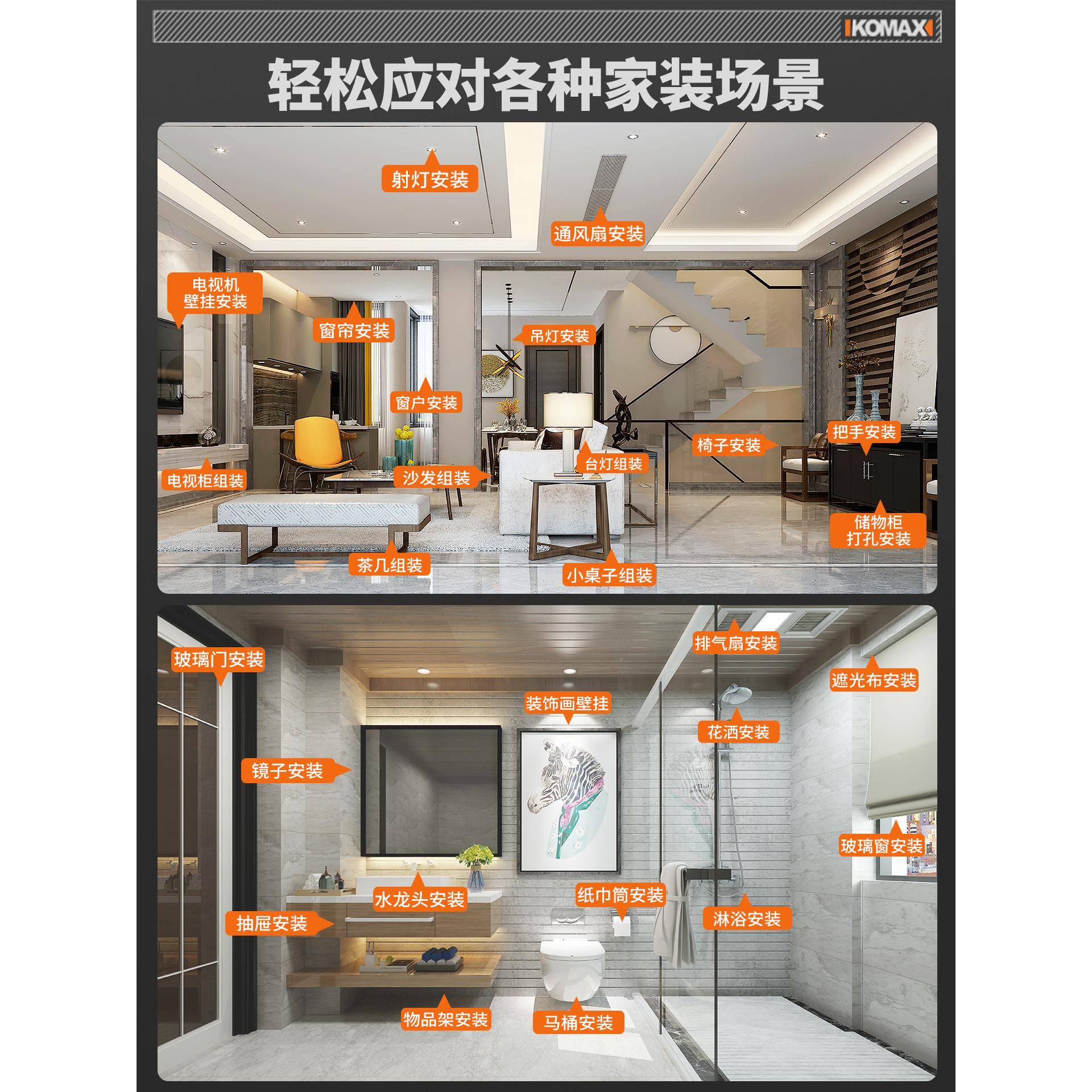 工具套装家944用具箱多功能五金维修大全工庭组电工全套合车载电