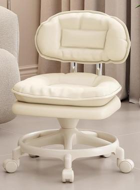 承重00斤THDB-P-6万向轮小凳旋子转矮滑凳成人带娃靠5背椅移动特