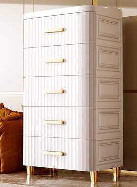 45-0CM欧式条纹抽屉条纹收纳柜抽屉7置式五斗床头柜储物橱卧室物