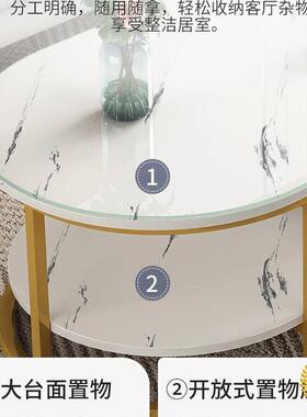 茶几客厅16664家新型用茶桌出屋用沙发租边几简约现代轻奢款小户