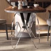 新中式 木风实亚克力脚茶台高端定位别墅公F838 寓办阳台公一体格